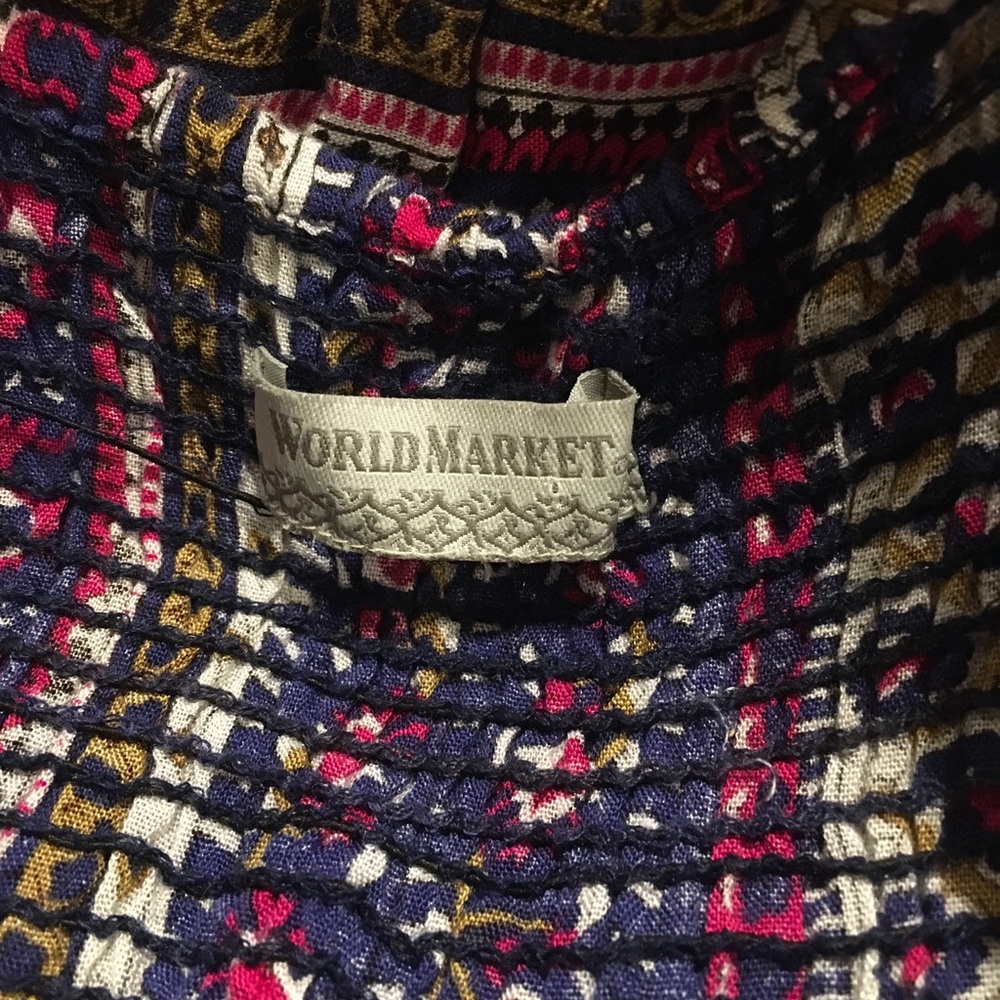 World Market Floral Maxi Dress L/XL FREE SHIP - Picture 2 of 5